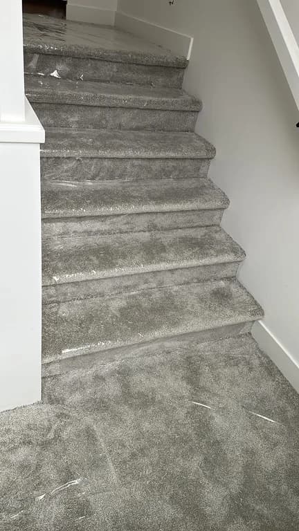 Premium Carpet Stair Installation by OkanEdge Flooring
